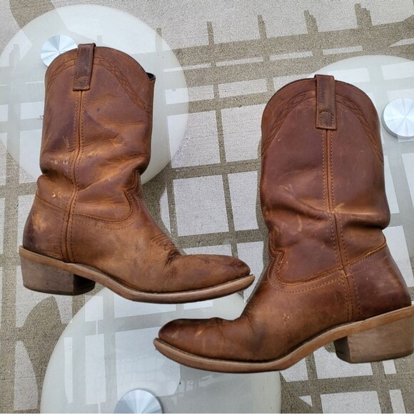 Mens Laredo Western Boots Brown Sz 9.5 EW main image 4